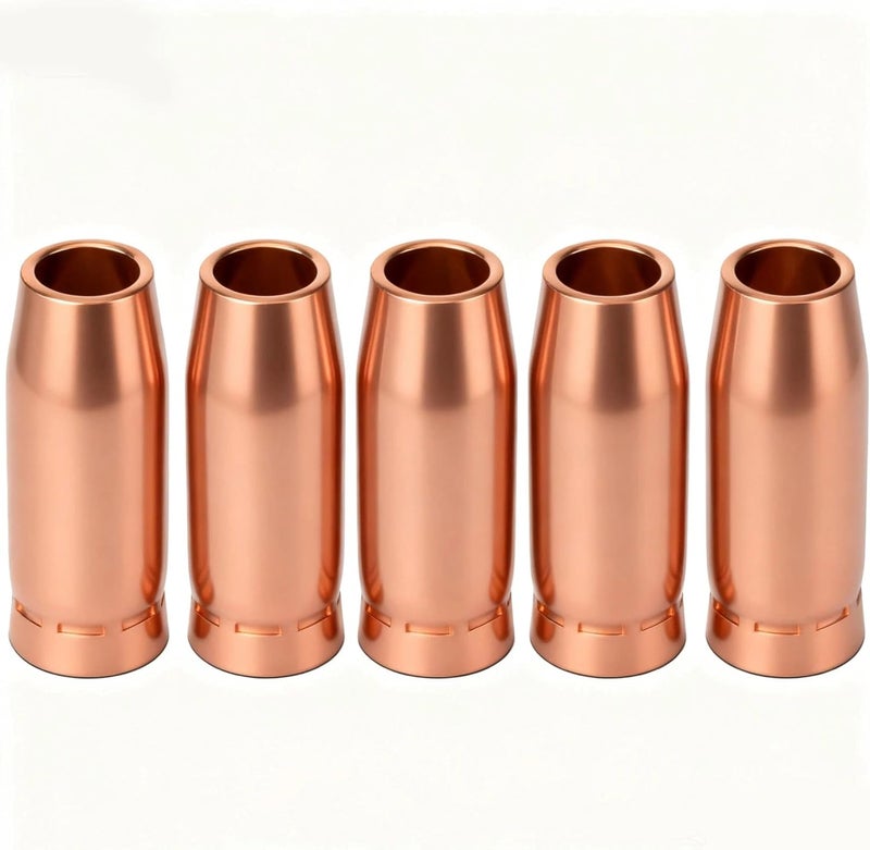 Hasweld 5PK Nozzle 198855 5/8" Fits Miller Spoolmatic 15A 30A Pro & XR Series Roughneck C-Series Welding Gun Consumables - Image 1